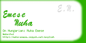 emese muha business card